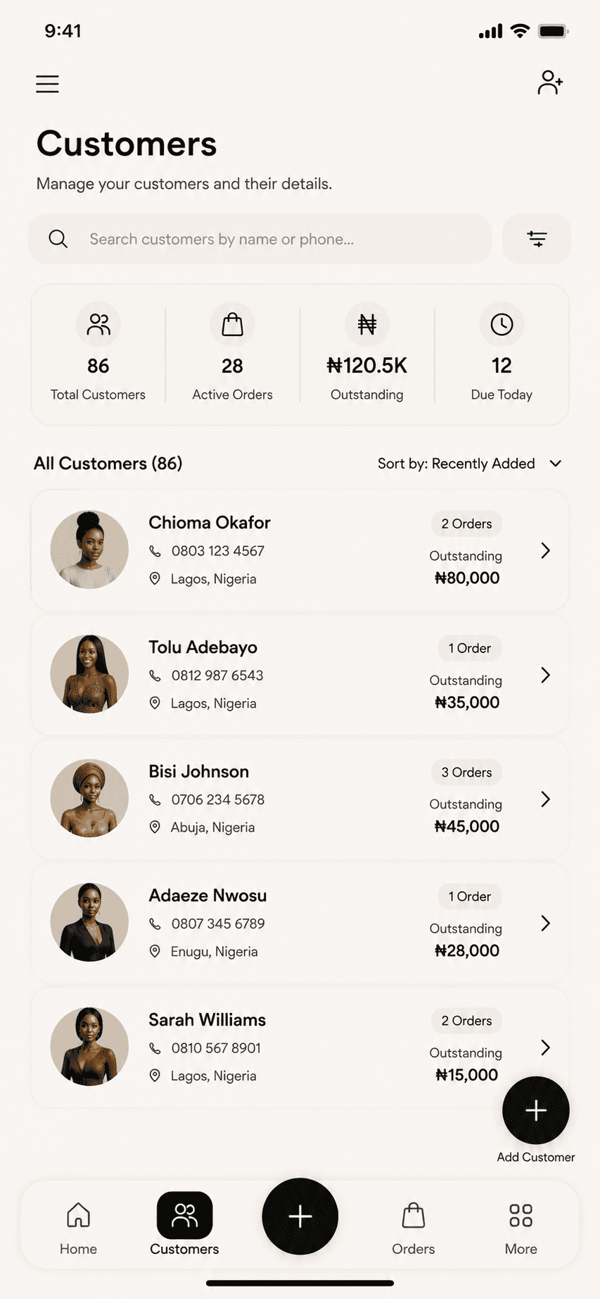 Tylor screen preview: Bring every customer together